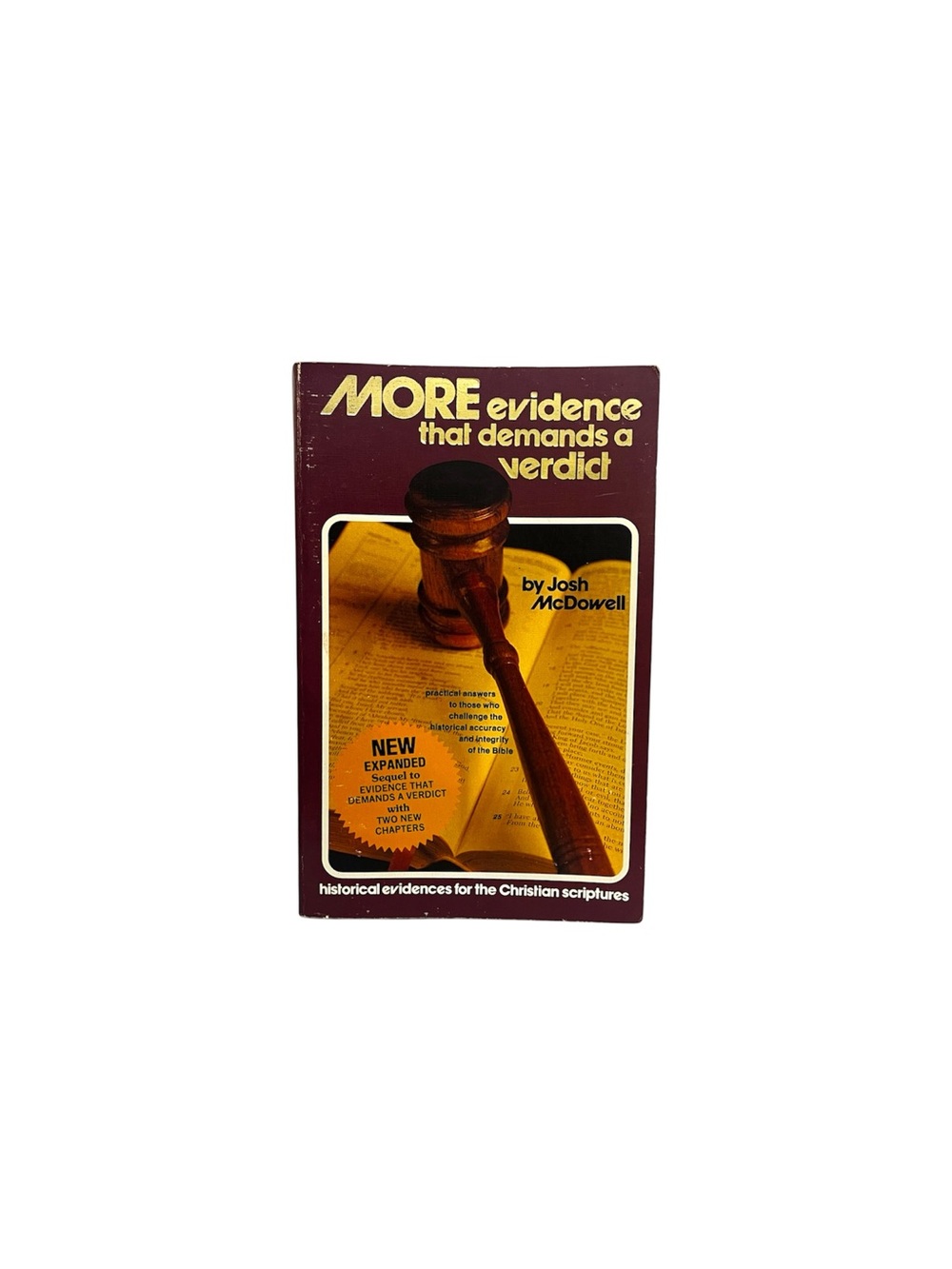 More Evidence That Demands A Verdict by Josh McDowell (Paperback, 1981)